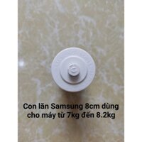 Bộ 2 Con lăn mâm máy giặt samsung 8cm dùng cho máy 7kg đến 8.2kg