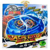 Bộ 2 Con Quay BATLE SET vòng xoay thần tốc siêu mạnh có Tay Cầm 6295 đồ chơi cho bé trai (Có sẵn)