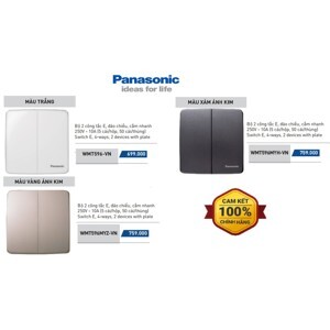 Bộ 2 công tắc điện E đảo chiều WMT596MYZ-VN