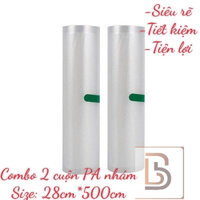 [BỘ 2 CUỘN 28*500CM] TÚI PA NHÁM, TÚI PA HÚT CHÂN KHÔNG