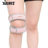 Bộ 2 đai bảo vệ đầu gối hỗ trợ xương khớp AOLIKES A-7928 Sport compression patella band - Pink