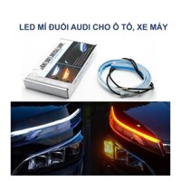 Bộ 2 Dải Đèn LED Tín Hiệu Ánh Sáng Vàng Linh Hoạt Cho Xe Hơi / Xe Máy