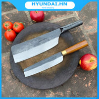 Bộ 2 dao bếp làng nghề Đa Sỹ (Phay chặt 800g, chuối bột cán gỗ bóng TT), dao làm bếp bằng thép nhíp 100%