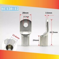 Bộ 2 Đầu Cos tròn bích SC 120-12