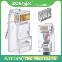 Bộ 2 Đầu Nối Mạng Internet cat6 rj45 cat 6 rj 45 utp 8p8c Cho cat6 cat5e