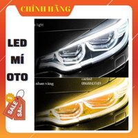 Bộ 2 Dây Đèn Led Mí Ô tô Hiệu Ứng 2 Chế Độ Xi Nhan Chạy Đuổi  Silicon Chống Nước ( 60cm không remode)