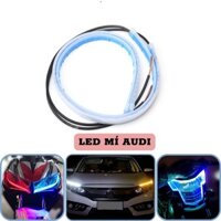 Bộ 2 dây đèn led mí xi nhan audi trang trí xe máy ô tô hiệu ứng độc đáo loại tốt chống nước lắp các xe