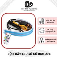 Bộ 2 Dây Led Mí Chạy Đuổi Nhiều Màu Sắc - Có Remote Điều Khiển Chế Độ- Lốp Ô Tô Vạn Phúc