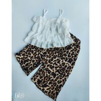 bộ 2 dây phối quần xếp ly dễ thương cho bé