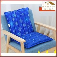 Bộ 2 đệm lót ghế tựa lưng Làm Mát Cold Ice Pillow (45x45cm) kèm gói tinh thể lạnh Ngồi làm việc học tập thoải mái