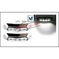 Bộ 2 đèn 4 led màu trắng dùng cho oto,xe tải,container