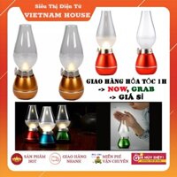 🔴Bộ 2 Đèn Dầu Cảm Ứng Điện Tử LED Thổi Tắt - Không Khói, Đèn Bàn Thờ Trang Trí Sạc Điện - Tích Điện Không Dầu.