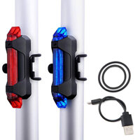 Bộ 2 Đèn Hậu LED Cảnh Báo Gắn Phía Sau Xe Đạp Giúp Đạp Xe An Toàn Ban Đêm 4 chế độ sáng Đèn Đỏ và Xanh Mai Lee - Hàng chính hãng