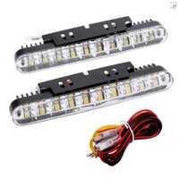 Bộ 2 Đèn Led 30 Bóng Ban Ngày DRL Cho Xe Hơi Hall-109