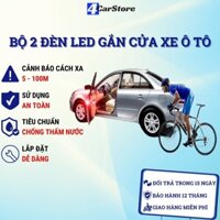 Bộ 2 đèn LED gắn cửa xe ô tô, cảnh báo chống va chạm khi mở cửa xe | Không dây dễ dàng lắp đặt và sử dụng