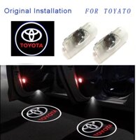 Bộ 2 Đèn LED Laser Chiếu Logo Gắn Cửa Xe Hơi Toyota Carmry Corolla RAV4 CHR
