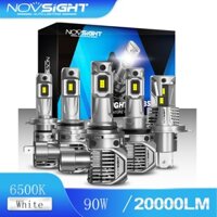 Bộ 2 đèn pha LED xe hơi Novsight N62 H4 H11 H7 9005 9006 1:1 90W 20000LM 6500K siêu sáng
