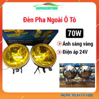 Bộ 2 đèn pha ngoài ô tô- xe máy 24vdc-70w - ánh sáng vàng