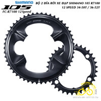 Bộ 2 đĩa rời xe đạp cho đùi SHIMANO 105 R7100 34-50T / 36-52T 12 Speed – Chính Hãng