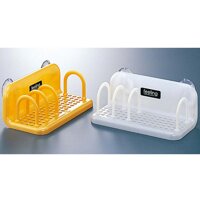 Bộ 2 Giá đựng miếng bọt rửa bát kèm thanh chia ngăn giao màu ngẫu nhiên - Hàng nội địa Nhật