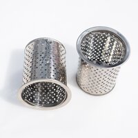 Bộ 2 giỏ lọc rác, nắp đậy giỏ lọc rác Inox dùng cho chậu rửa chén bát Inox - 02 giỏ lọc rác