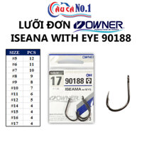 BỘ 2 GÓI LƯỠI ĐƠN CÂU CÁ OWNER 90188 ISEAMA WITH EYE