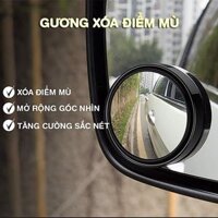 Bộ 2 Gương Cầu Lồi Xóa Điểm Mù Gương Chiếu Hậu Xe Hơi, Xe Máy, gương xoay 360 độ sẵn 3m bóc dính