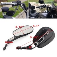 Bộ 2 Gương Chiếu Hậu 8mm Màu Đen Thông Dụng Cho Xe Harley Davidson Sportster XL883 1200
