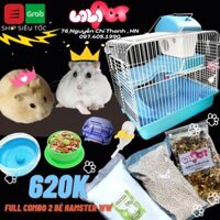 BỘ 2 HAMSTER WW TÙY CHỌN + LỒNG CỠ TRUNG