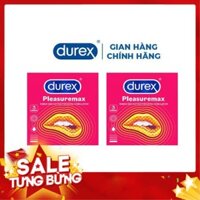 Bộ 2 hộp bao cao su Durex Pleasuremax 3 bao