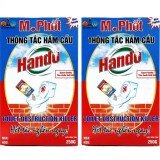 Bộ 2 Hộp bột thông tắc hầm cầu bể phốt 250g Hando (Đỏ) SV291