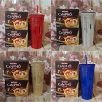 Bộ 2 hộp cà phê phố kèm ly giữ nhiệt siêu to 710ml