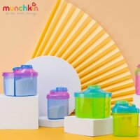 Bộ 2 hộp chia sữa Munchkin chính hãng hộp đựng sữa cho bé khi ra ngoài [BabyUS]