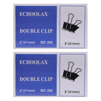 Bộ 2 Hộp Kẹp Bướm Echo 51mm - Đen