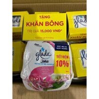 Bộ 2 hộp sáp thơm Glade Hương hoa lily 180g tặng kèm 1 khăn