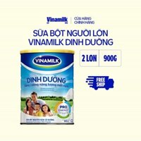 Bộ 2 hộp Sữa bột nguyên kem dinh dưỡng có đường Vinamilk Hộp thiếc 900g