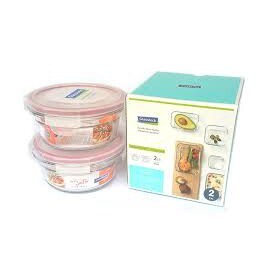 Bộ 2 hộp thủy tinh đựng thức ăn Glasslock GL1624 (450ml x 2)