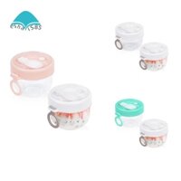 Bộ 2 Hũ Đựng Sữa Chua Bằng Nhựa Chống Rò Rỉ Có Nắp Và Muỗng 20oz