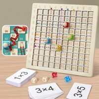 Bộ 2 in 1 bảng cửu chuơng và board game Snake Ladders