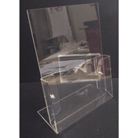 Bộ 2 Kệ mica trong đựng tờ rơi A5 1 ngăn để bàn