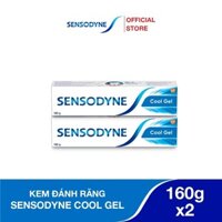 Bộ 2 Kem đánh răng SENSODYNE Cool Gel 160g giúp giảm ê buốt hiệu quả với hương bạc hà mát