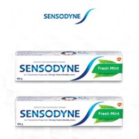 Bộ 2 kem Đánh Răng sensodyne fresh Mint 160G kem đánh răng hương bạc hà thơm mát tuýp lớn