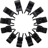 Bộ 2 Kẹp Tóc Càng Cua - 3 Răng Đen Bóng