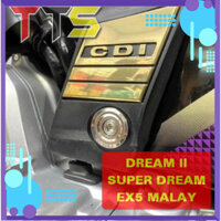 Bộ 2 khâu kèm ốc inox salaya lắp cốp CDI, lưỡi trâu xe Dream, Super Dream, EX5