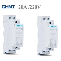Bộ 2 khởi động từ, contactor 1 pha CHINT NCH8 25A-3500W (Trắng)