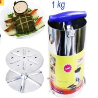 Bộ 2 khuôn làm giò chả Dragon inox 304 cao cấp loại 1kg