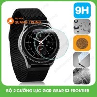 Bộ 2 kính cường lực gor dành cho smart watch SamSung Gear S3 Fontier,siêu cứng