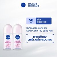 Bộ 2 Lăn Ngăn Mùi NIVEA Pearl&Beauty Dưỡng Sáng Da Ngọc Trai (50 ml) - 83735