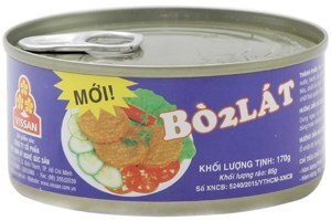 Bò 2 lát Vissan đóng hộp 170g