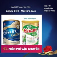Bộ 2 lon sữa -  Ensure Gold 850g + Maxcare bone Canxi 900g